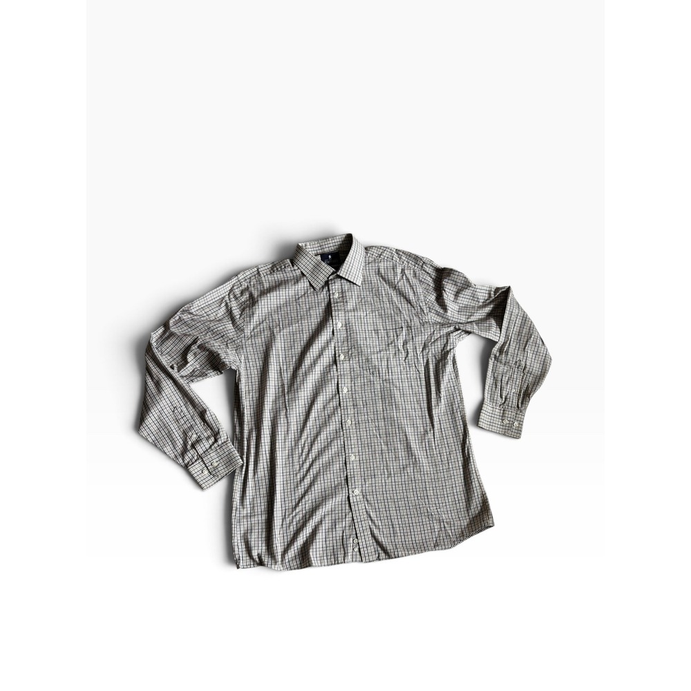 NWOT Stafford Button Down Shirt 16.5 36-37 Multicolor Plaid Travel Regular Fit